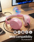 Pink Wireless Headphones Foldable Headset w Mic Earphones Earbuds  - ONXW269 2630-6
