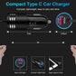 48W Fast Car Charger USB-C Power Adapter Straight Type-C Cable Extra USB Port DC Socket  - ONXW238 2594-5
