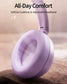 Purple Wireless Headphones  Foldable Headset w Mic Earphones Earbuds  - ONXW268 2629-5