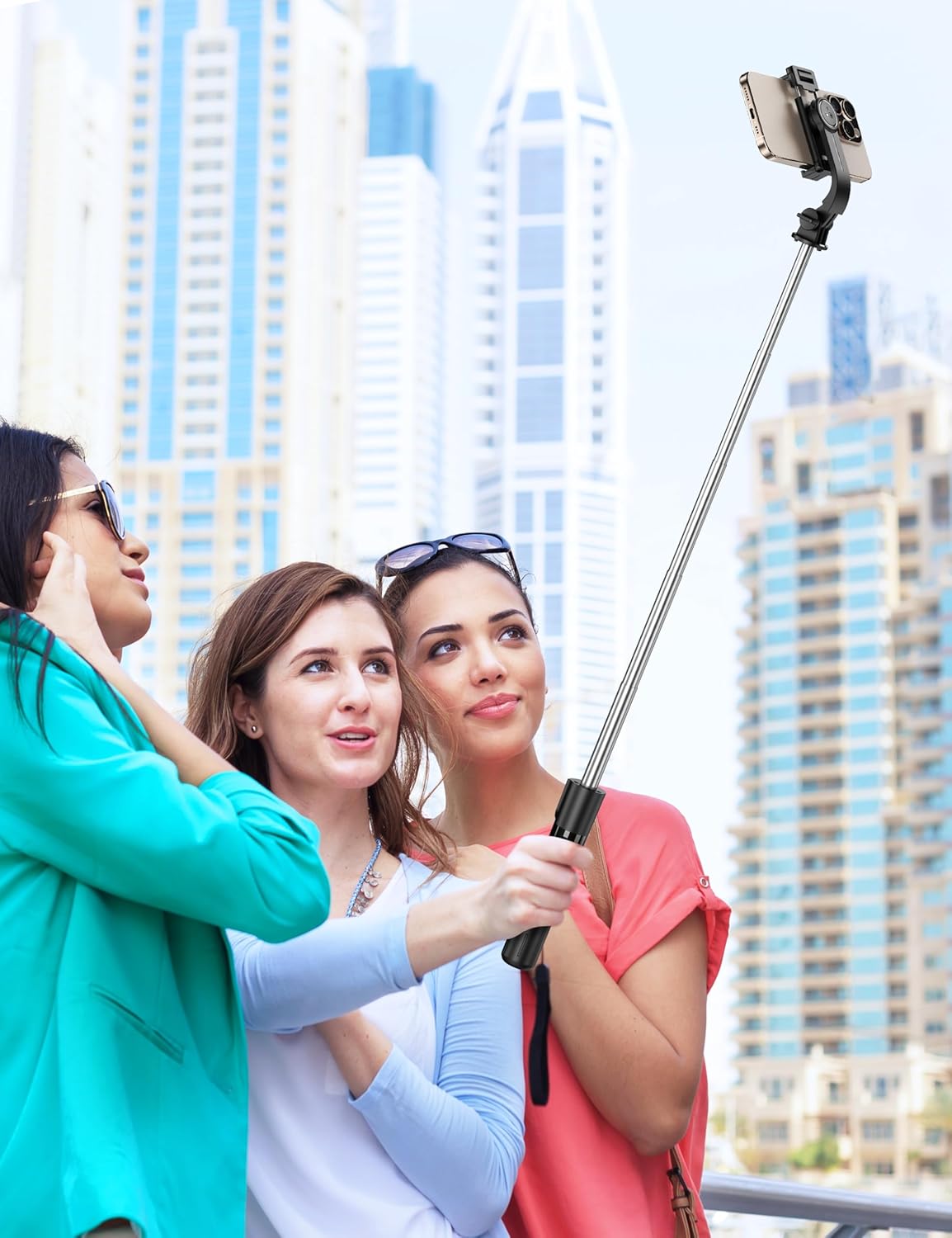 Selfie Stick  Wireless Built-in Tripod Remote Shutter Stand Self-Portrait  - ONXW14 2350-9