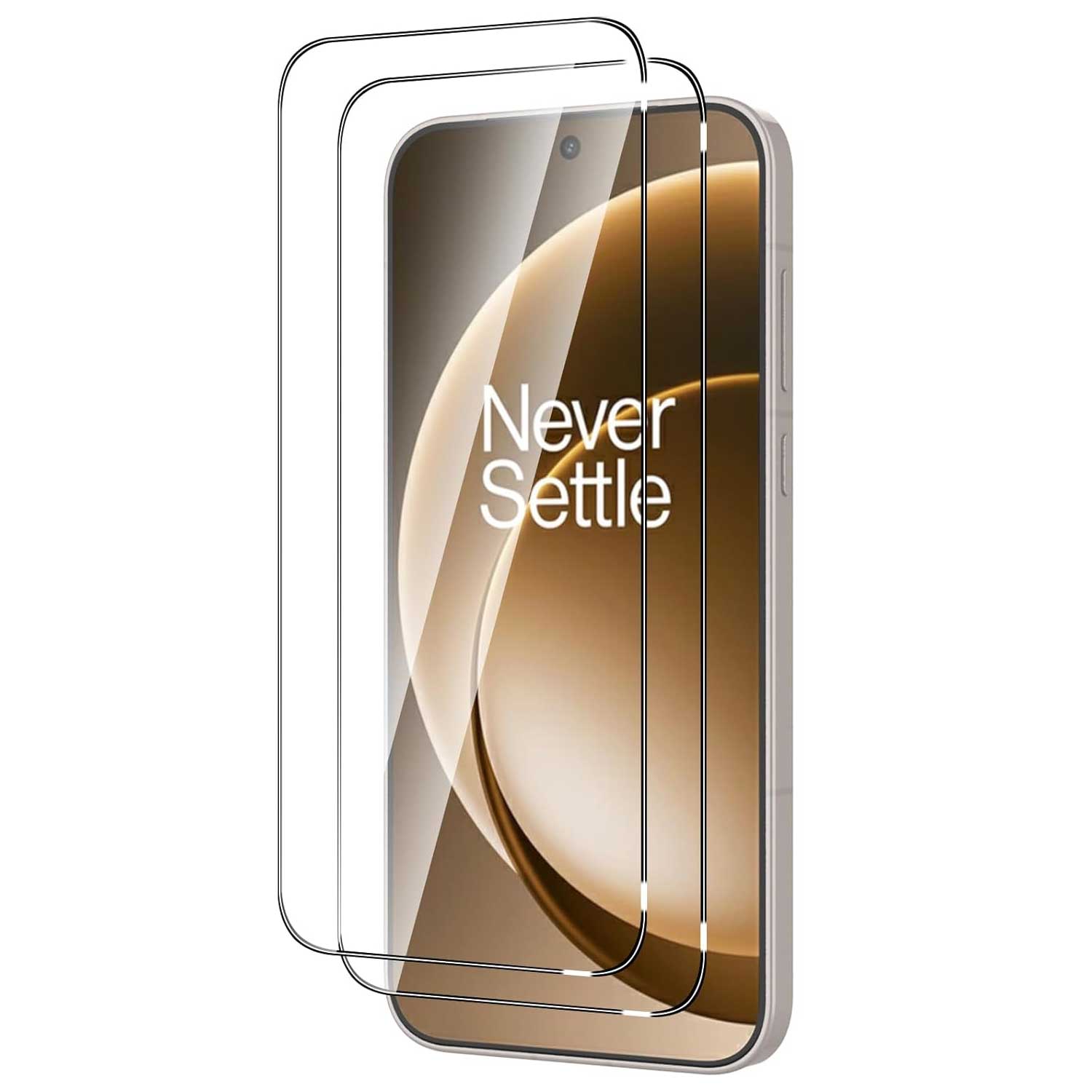 2 Pack Screen Protector Tempered Glass HD Clear Full Cover (Fingerprint Unlock) 9H Hardness  - ON2SP75 2313-1
