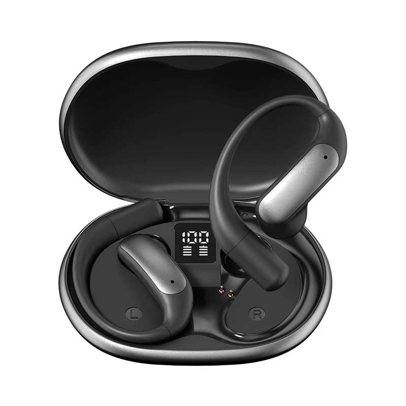 Wireless Ear-hook OWS Earphones  Bluetooth Earbuds Over the Ear Headphones True Stereo Charging Case Hands-free Mic   - ONF25 2331-1