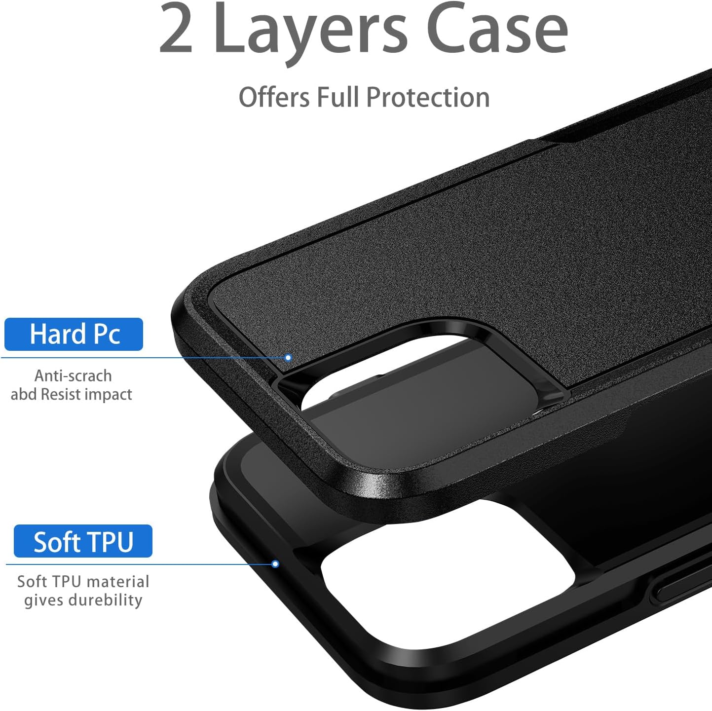 Case Cover Dual Layer Shockproof Non-Slip Armor  - ONXW155 2504-3