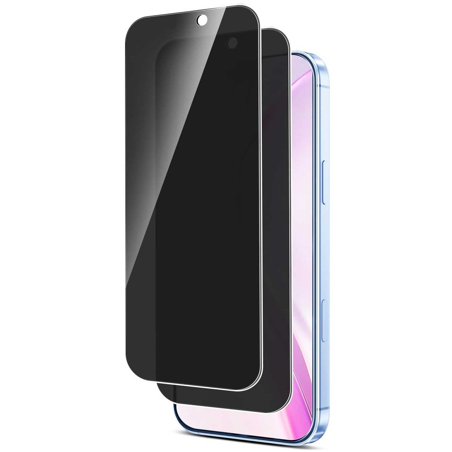 2 Pack Privacy Screen Protector Tempered Glass Curved Anti-Spy Anti-Peep 3D Edge  - ONXW249 2606-1