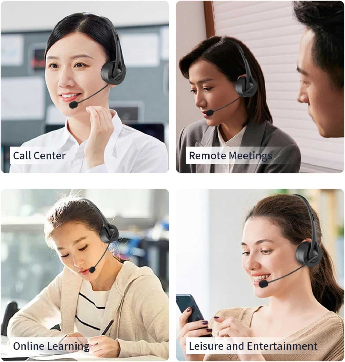 Wireless Headset Mic Headphone Bluetooth Earphone Hands-free  - ONY01 2252-4