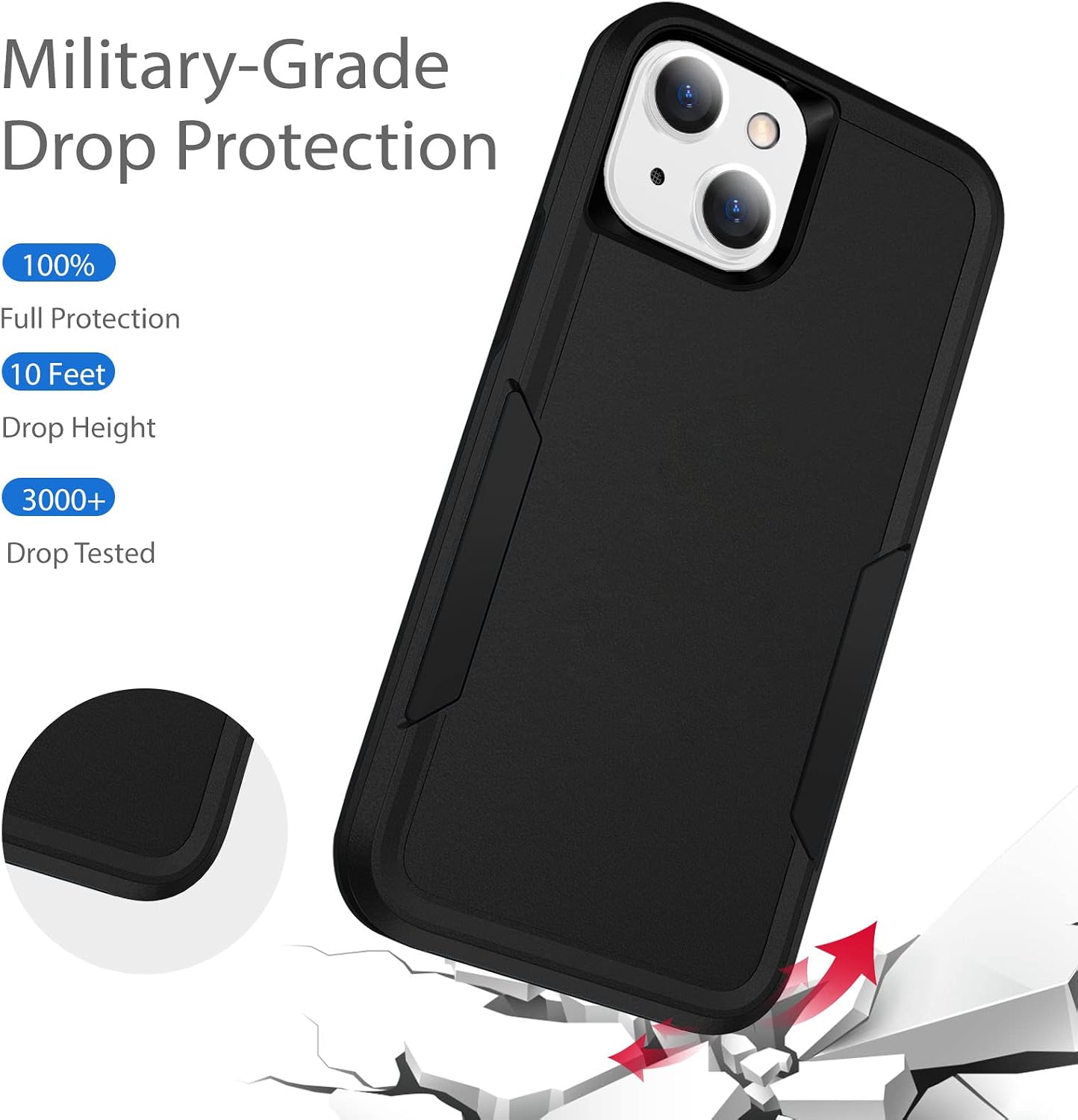 Case Cover Dual Layer Shockproof Non-Slip Armor  - ONXW162 2511-4