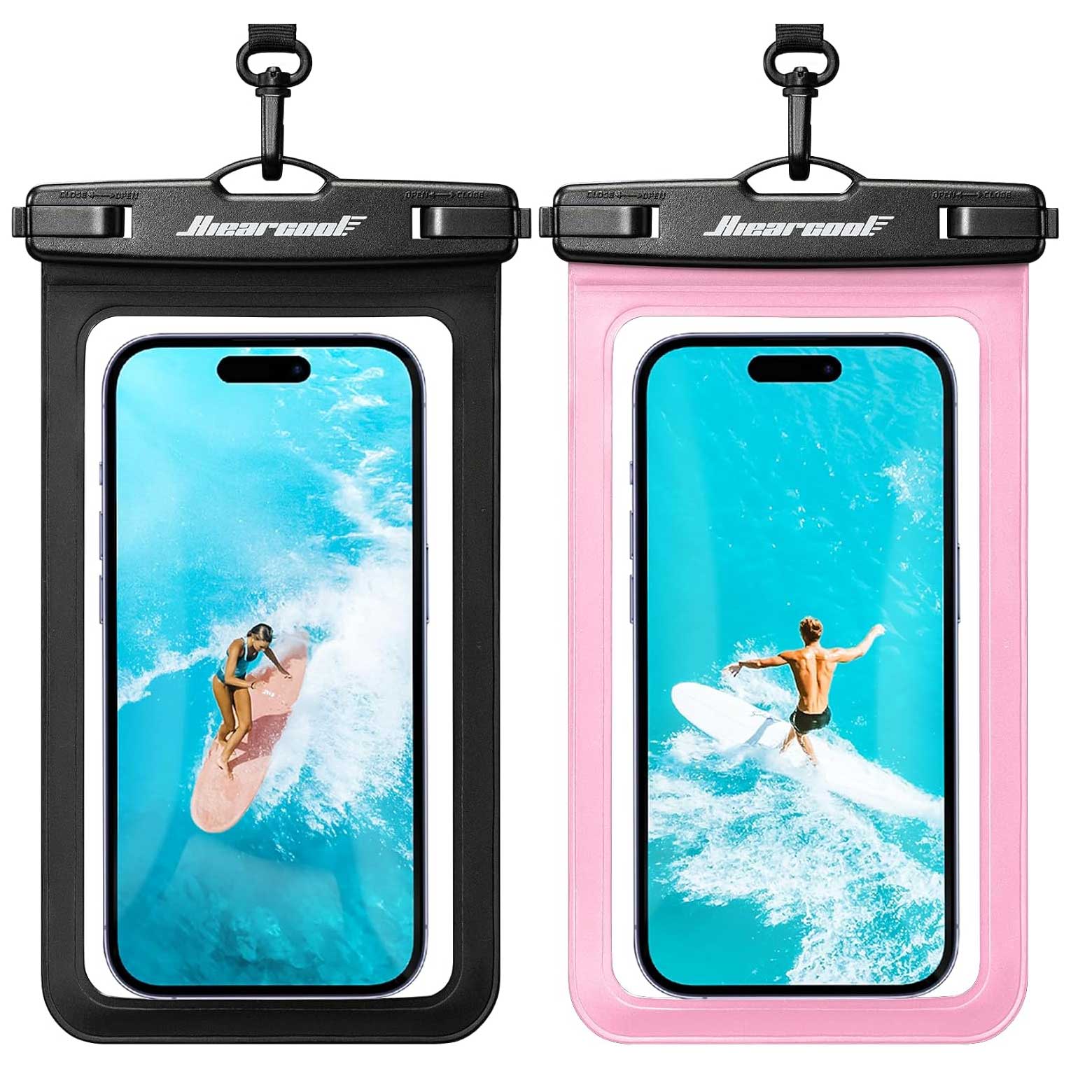 Waterproof Case  2 Pcs Underwater Bag For Pool Sea  Floating Cover Touch Screen  - ONXW276 2637-1