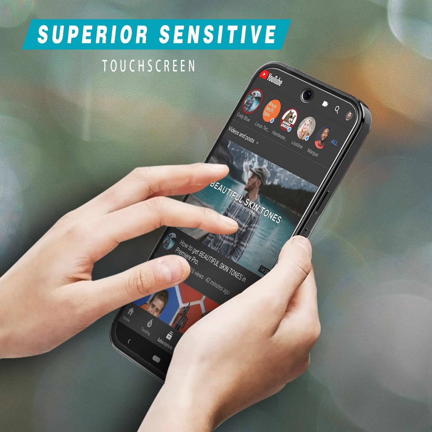 2 Pack Screen Protector Tempered Glass HD Clear Full Cover (Fingerprint Unlock) 9H Hardness  - ON2SP90 2451-5