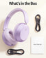 Purple Wireless Headphones  Foldable Headset w Mic Earphones Earbuds  - ONXW268 2629-7