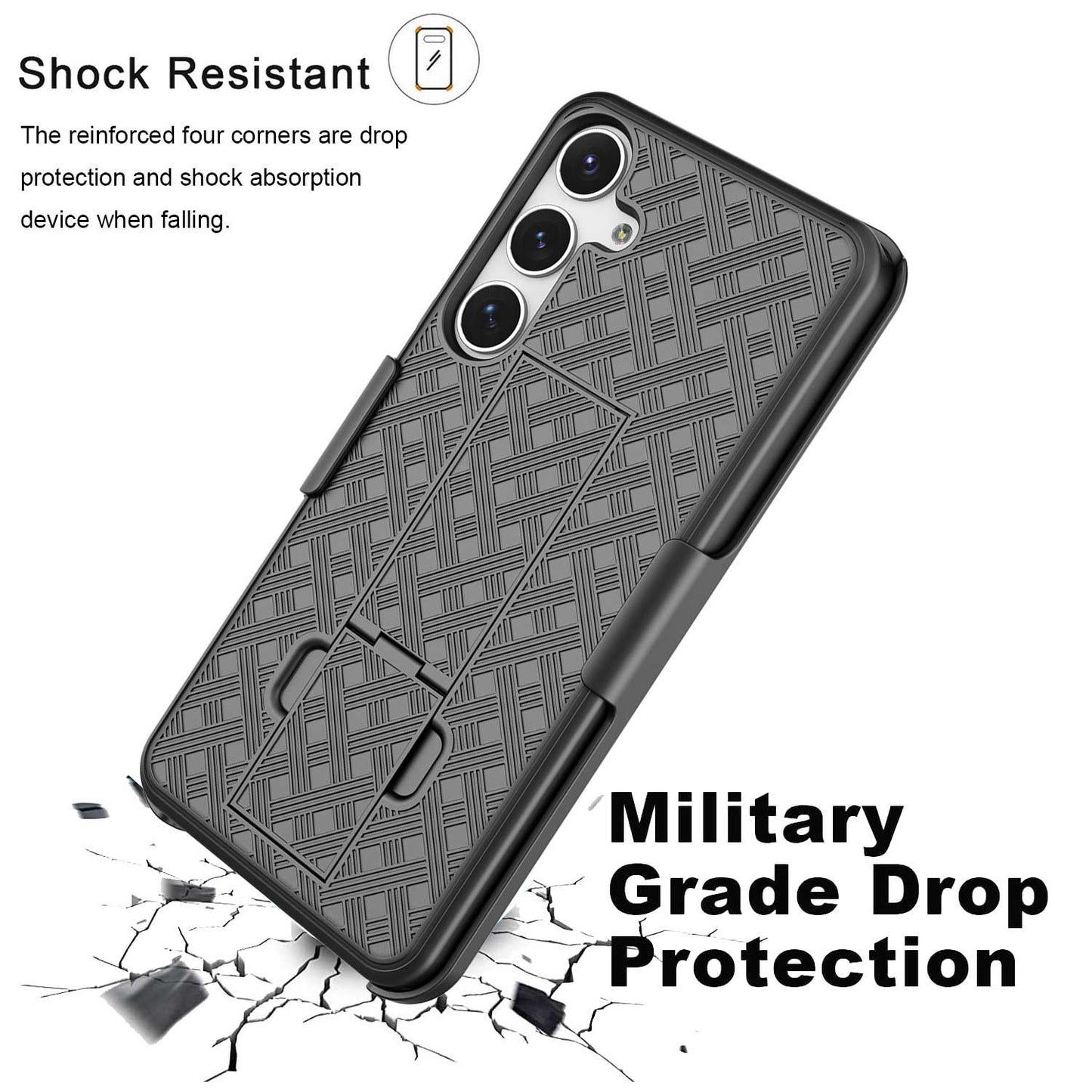 Case Belt Clip Holster Swivel Cover Kickstand Armor  - ONL44 2288-5