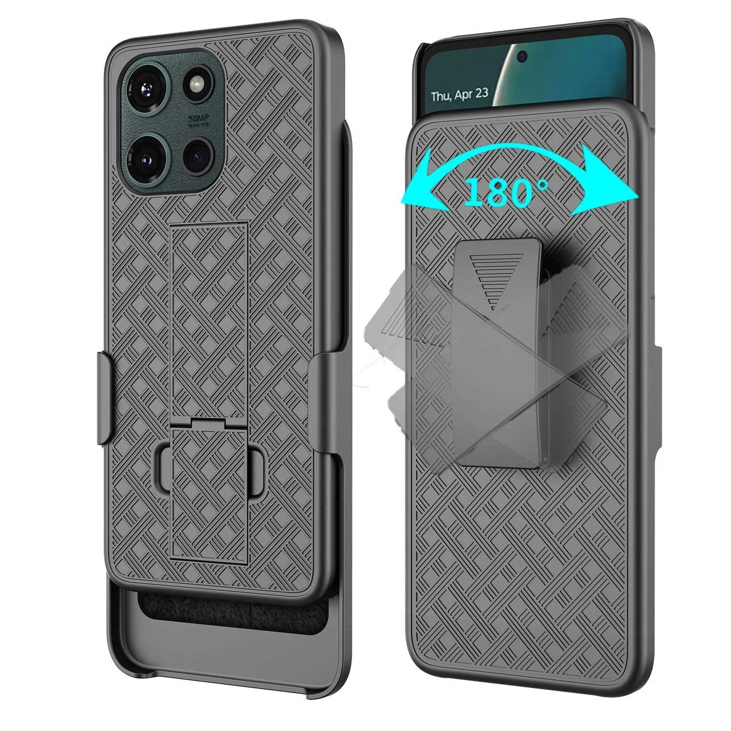 Case with Belt Clip Swivel Holster Combo Cover w Kickstand Armor Drop-Proof  - OND10 2215-2