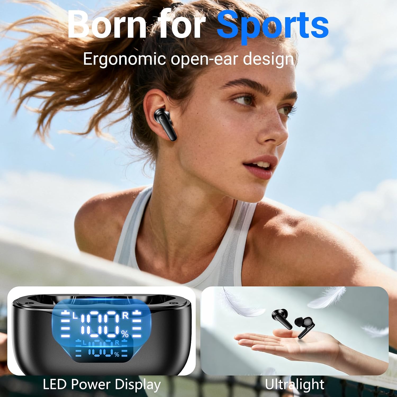 TWS Earphones Wireless Earbuds Headphone True Stereo Headset  - ONXW192 2542-7