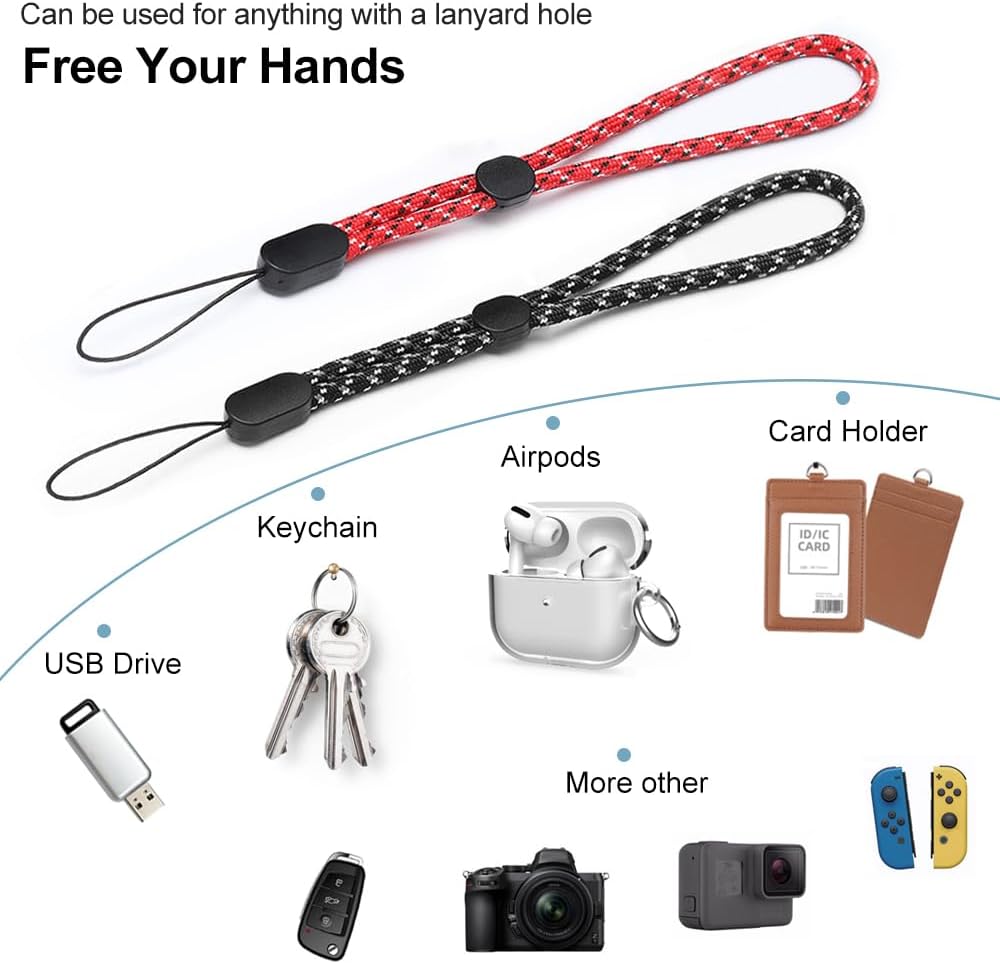 5 Pack Phone Lanyard Adjustable Wrist Straps For Phone Cases  Strong Holder  - ONXW266 2627-5