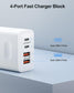 2 Pack 40W Wall Charger  Adaptive Fast Cube 2 USB-C USB Ports Power Adapter Block Home and Travel AC Plug   - ONXW271 2632-2