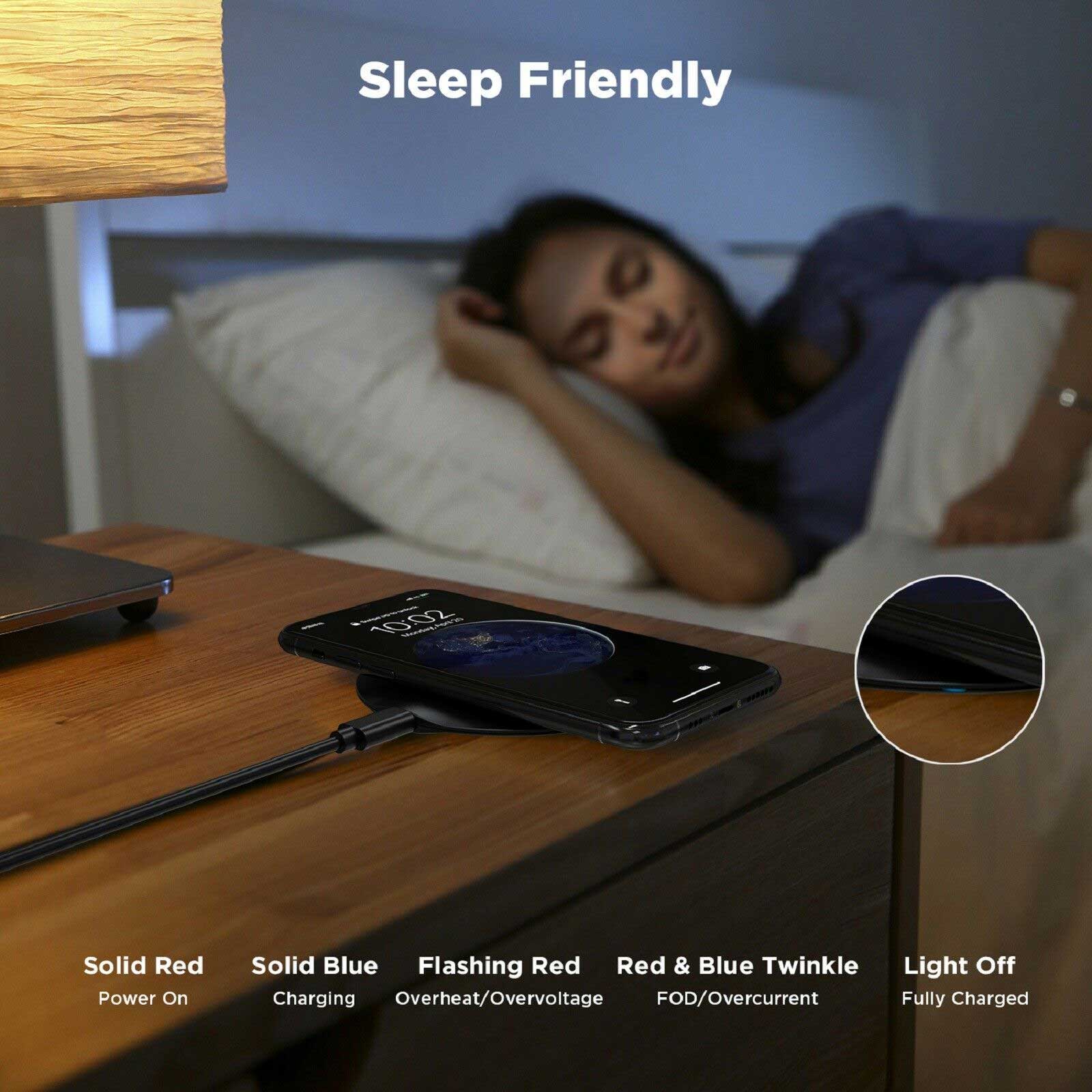 15W Fast Wireless Charger With USB Wall Charger Power Adapter Charging Pad  Slim Quick Charge   - ONWH4 2284-6