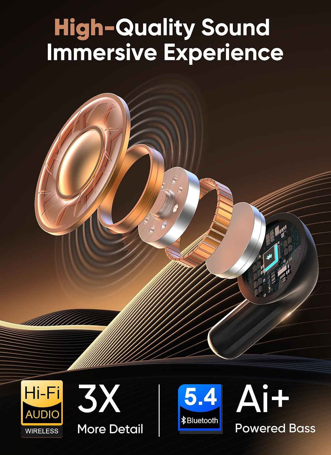 TWS Earphones Wireless Earbuds Headphone True Stereo Headset  - ONXW137 2486-8