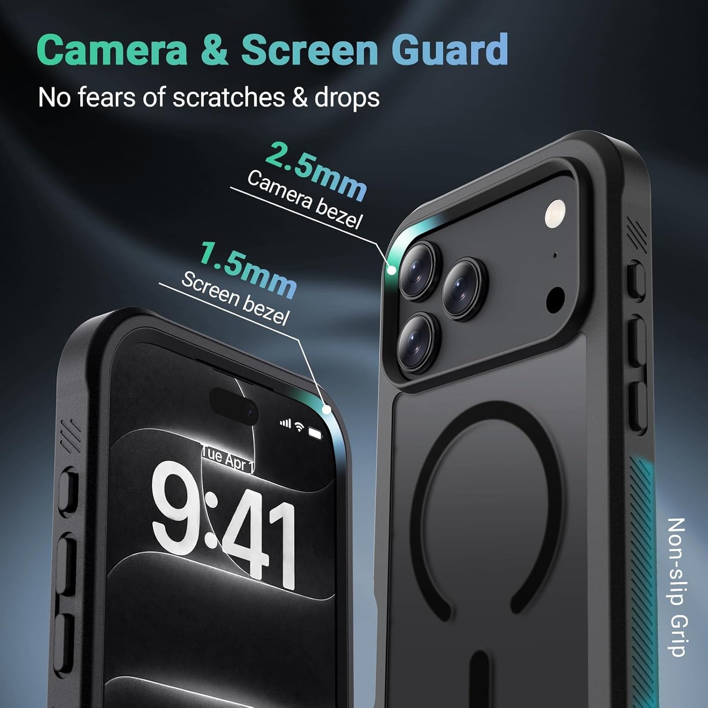 Magnetic Case Military Grade Heavy Duty Non-Slip Shockproof Dual Layer  - ONXW254 2611-7