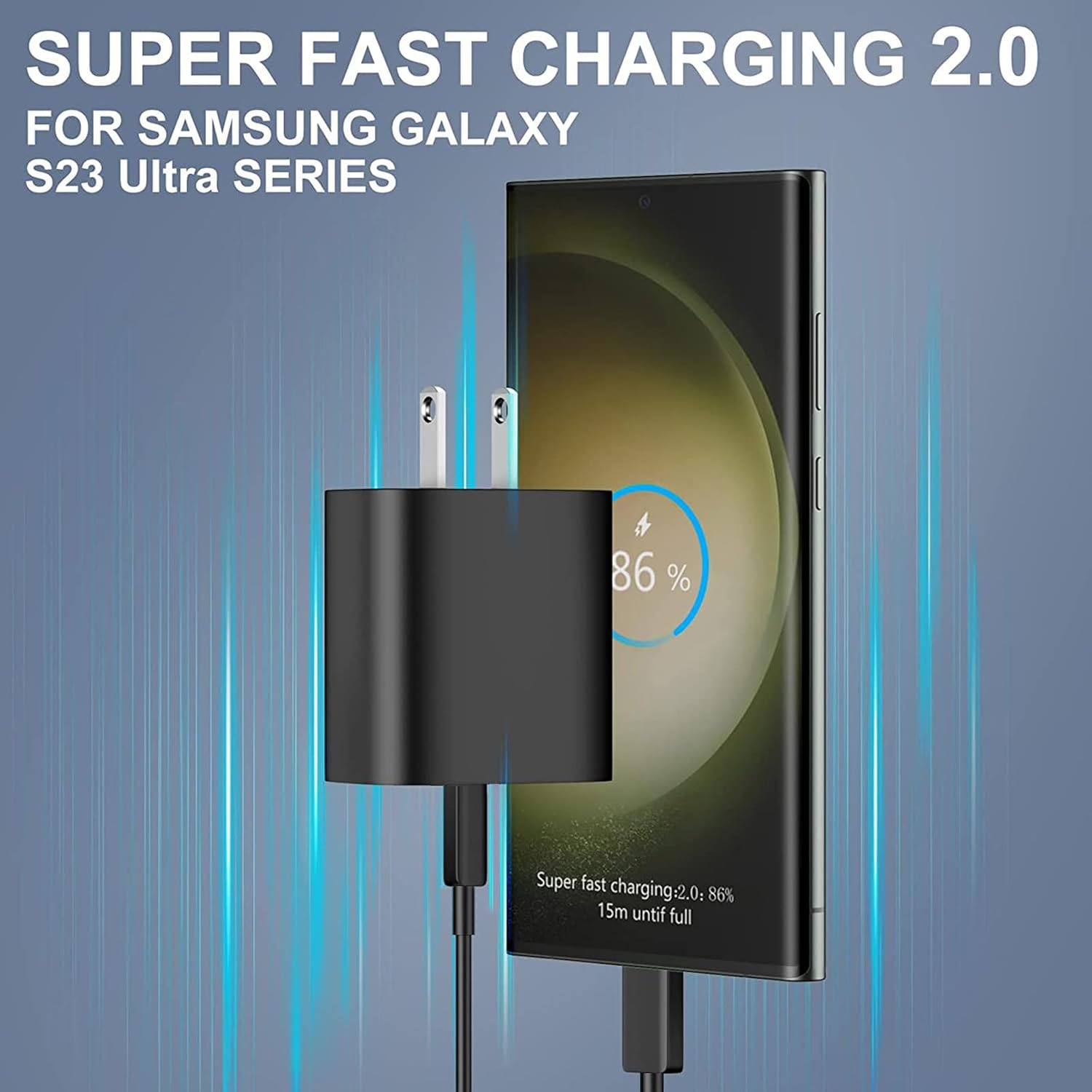 2 Pack 45W Fast Home Charger PD Type-C 2 Pack 6ft USB-C Cable Quick Power Adapter  - ONXW190 2539-3