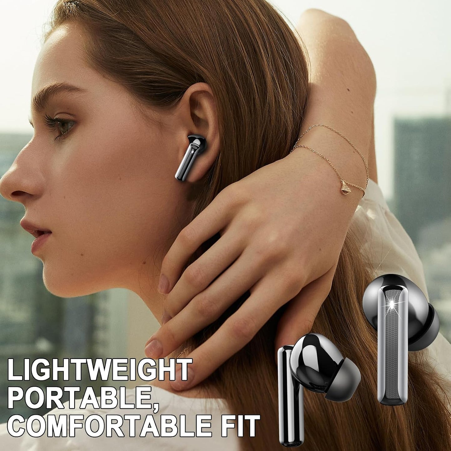 TWS Earphones Wireless Earbuds Headphone True Stereo Headset  - ONXW144 2493-7