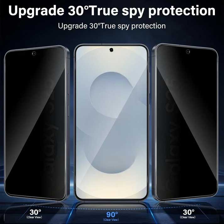 2 Pack Privacy Screen Protector Tempered Glass Anti-Spy 9H Hardness Anti-Peep 3D Edge  - ON2SP85 2326-2