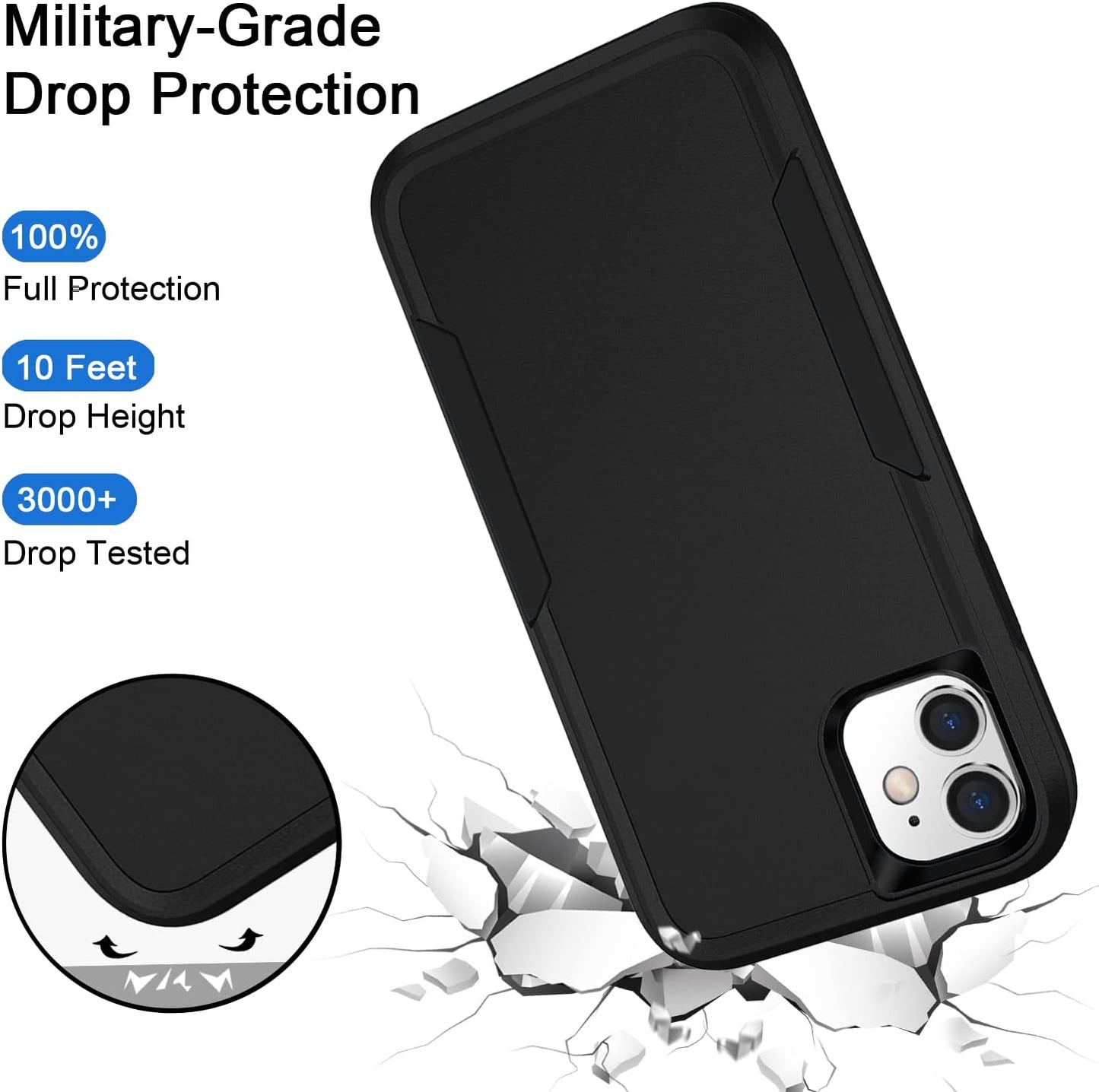 Case Cover Dual Layer Shockproof Non-Slip Armor  - ONXW165 2514-6