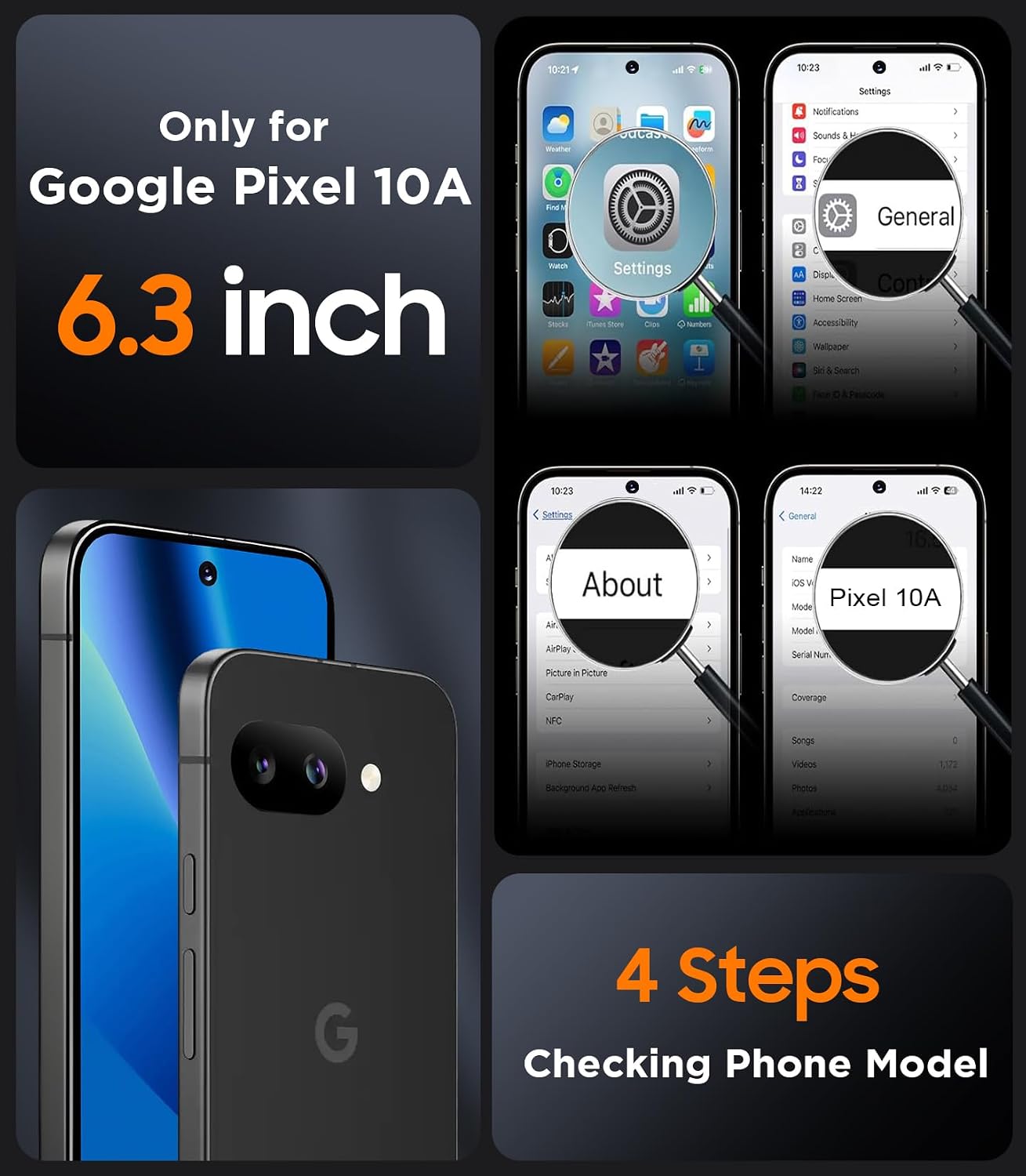 Magnetic Case Cover Armor Drop-Proof Defender Protective  - ONXW172 2521-8