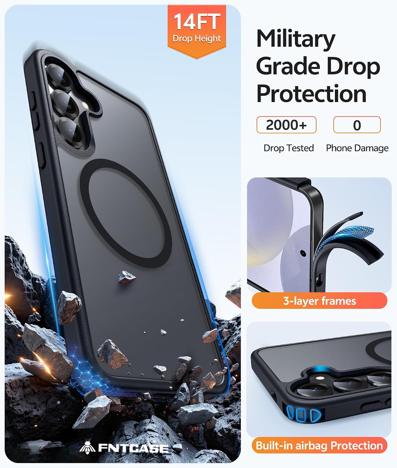Magnetic Case  Cover Armor Drop-Proof  Defender Protective  - ONXW19 2355-5