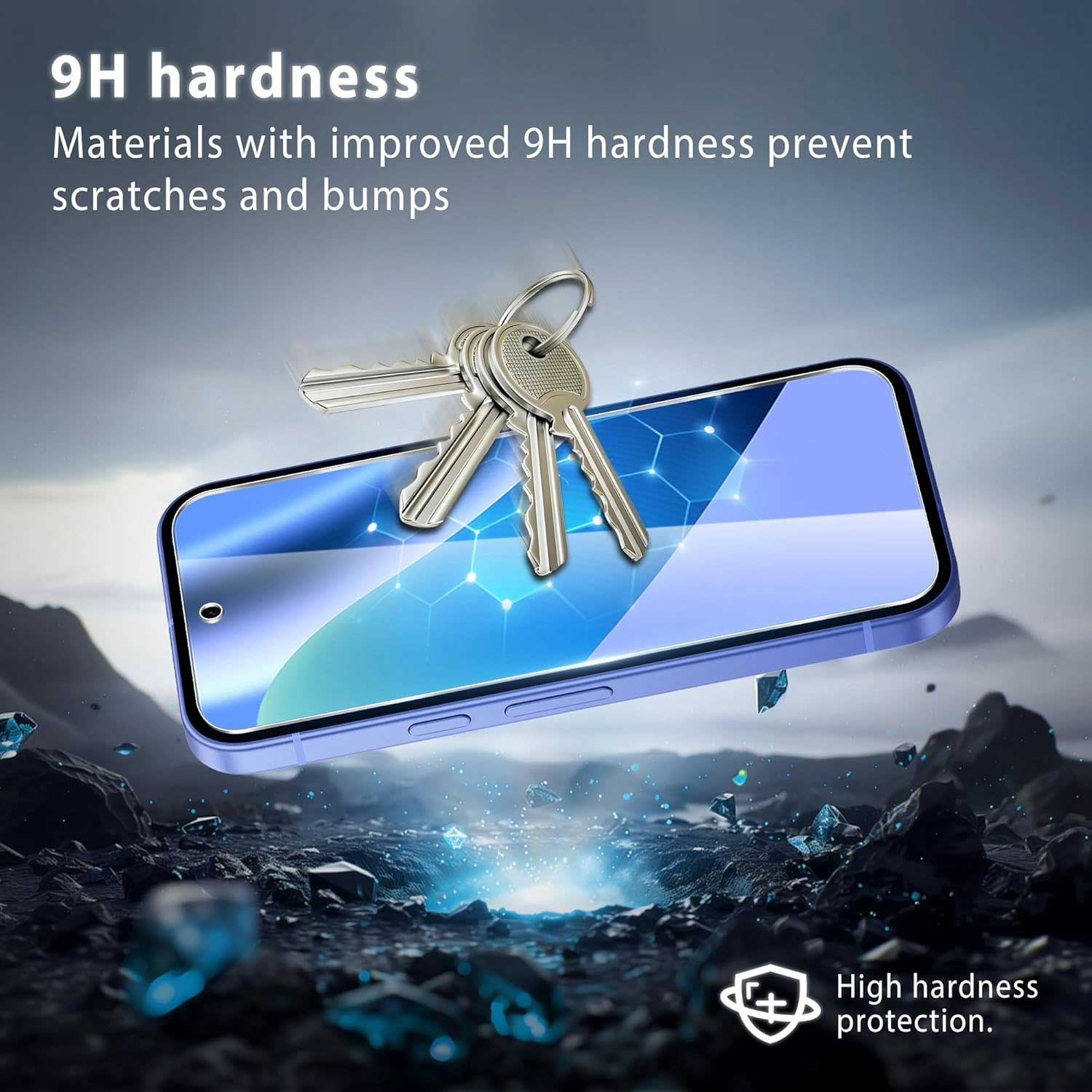 2 Pack Screen Protector Tempered Glass HD Clear Full Cover (Fingerprint Unlock) 9H Hardness  - ON2SP74 2312-4