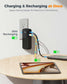 10000mAh Power Bank with AC Wall Plug 30W PD Fast Charge Backup Battery Portable Charger Built-in Cable LED Display  - ONXW282 2644-5