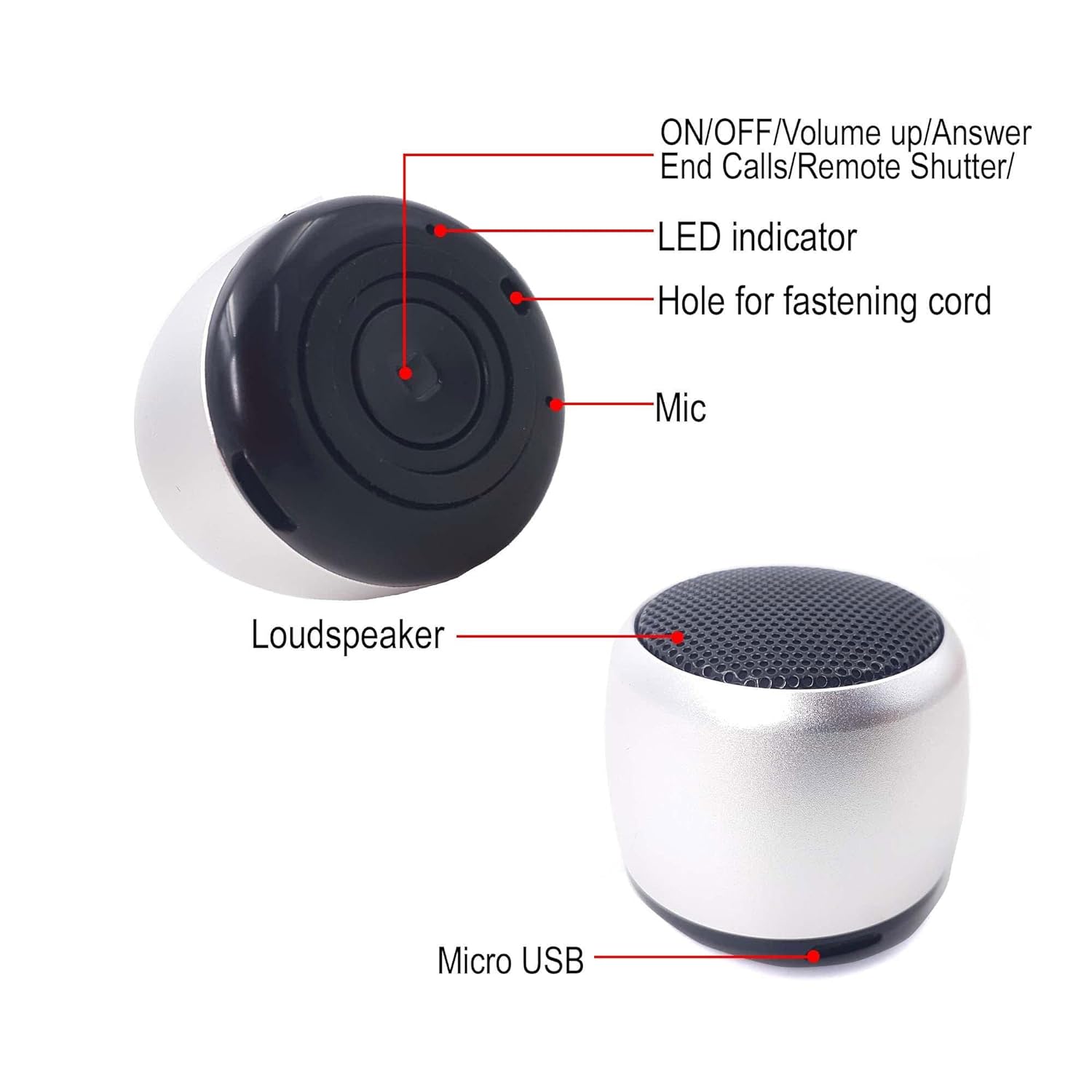  Wireless Speaker   Mini   Hands-free Microphone  Audio Multimedia  Rechargeable   - ONG31 2021-2