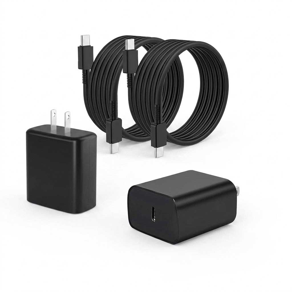2 Pack 45W Fast Home Charger PD Type-C 2 Pack 6ft USB-C Cable Quick Power Adapter  - ONXW190 2539-2