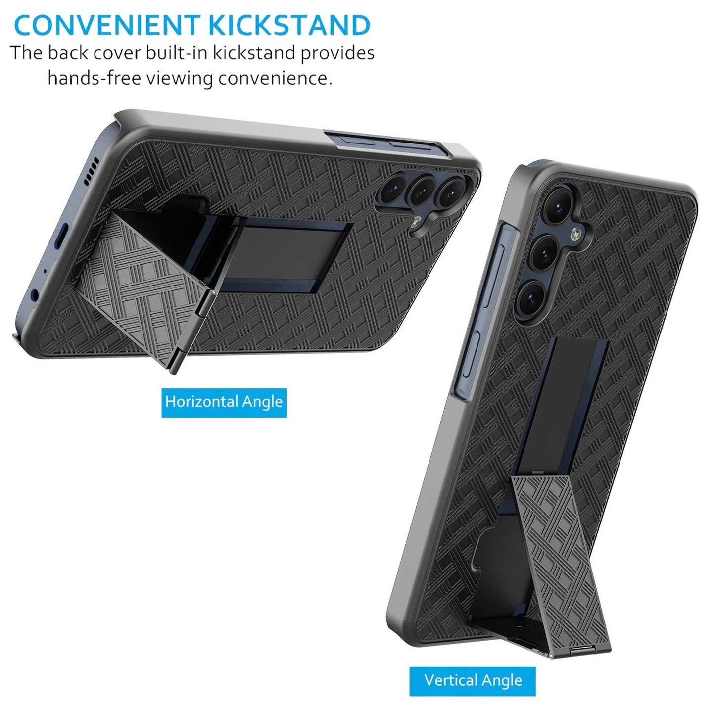 Case with Belt Clip Swivel Holster Combo Cover w Kickstand Armor Drop-Proof  - ONC34 2200-3