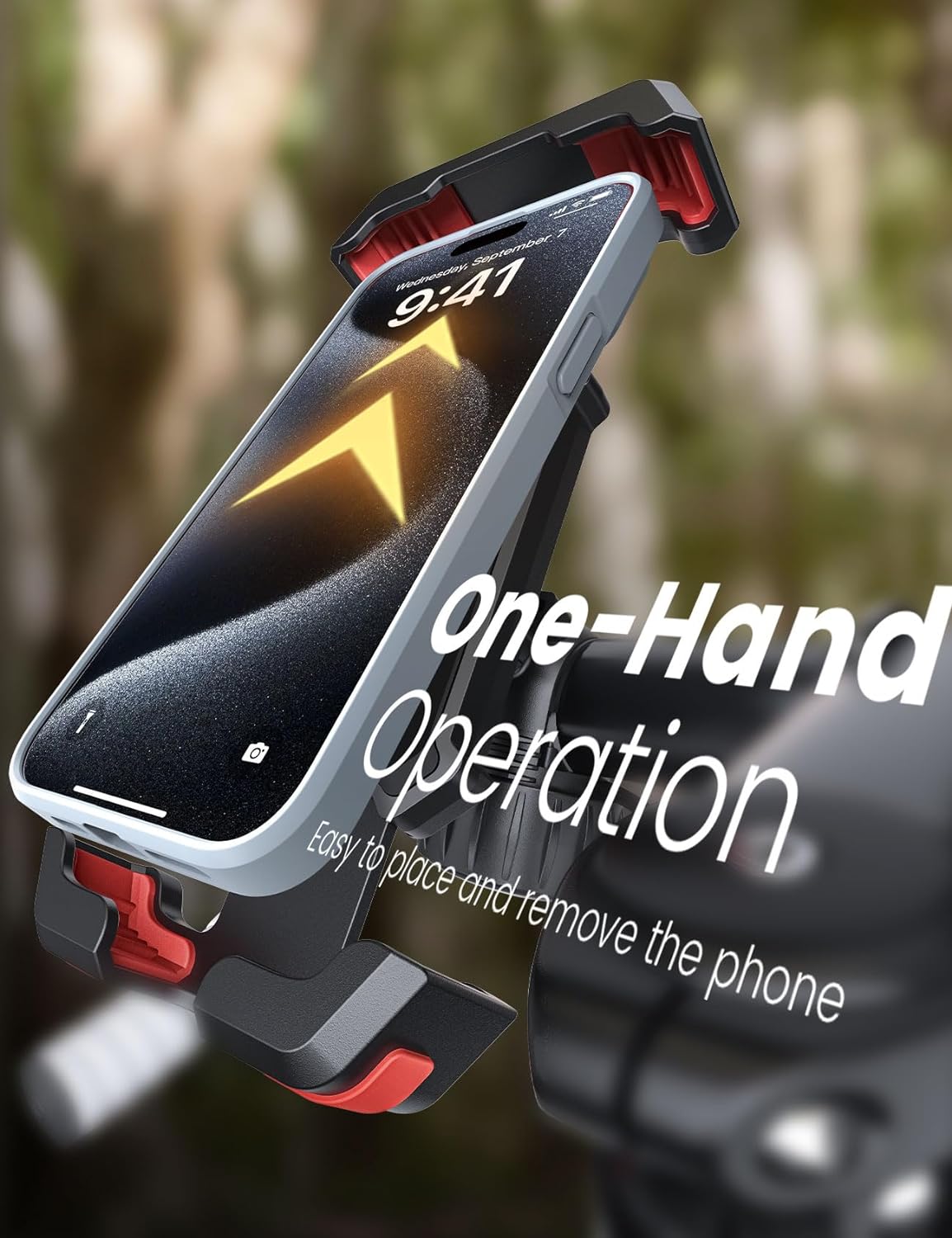Bicycle/Motorcycle Mount Handlebar Bike Cradle Dock Swivel  - ONXW257 2618-4