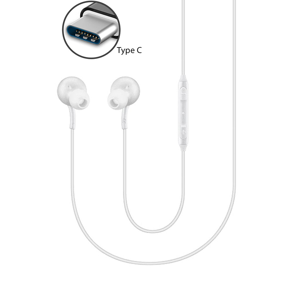 TYPE-C Earphones Headphones  USB-C Earbuds   w Mic  Headset Handsfree   - ONXG60 2085-2