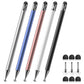 5 Pcs Stylus Touch Screen Pen Silicone Tip Lightweight Alloy Black/White/Rose Gold/Blue/Silver  - ONXW265 2626-1