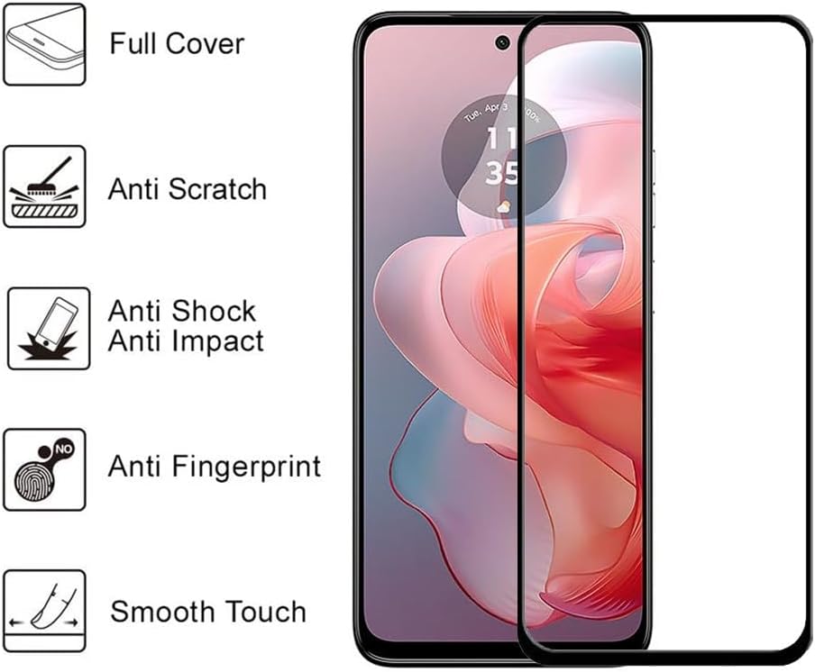 2 Pack Screen Protector Tempered Glass HD Clear Full Cover (Fingerprint Unlock) 9H Hardness  - ON2SP79 2319-2