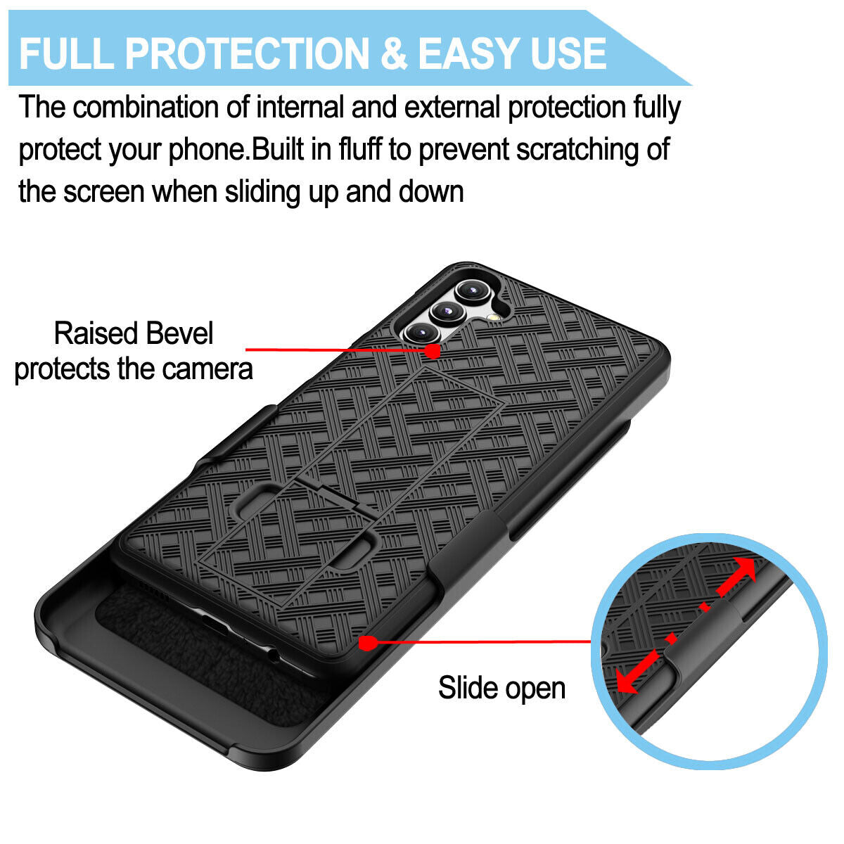  Case Belt Clip  Holster Swivel Cover Kickstand Armor  - ONE99 2094-5