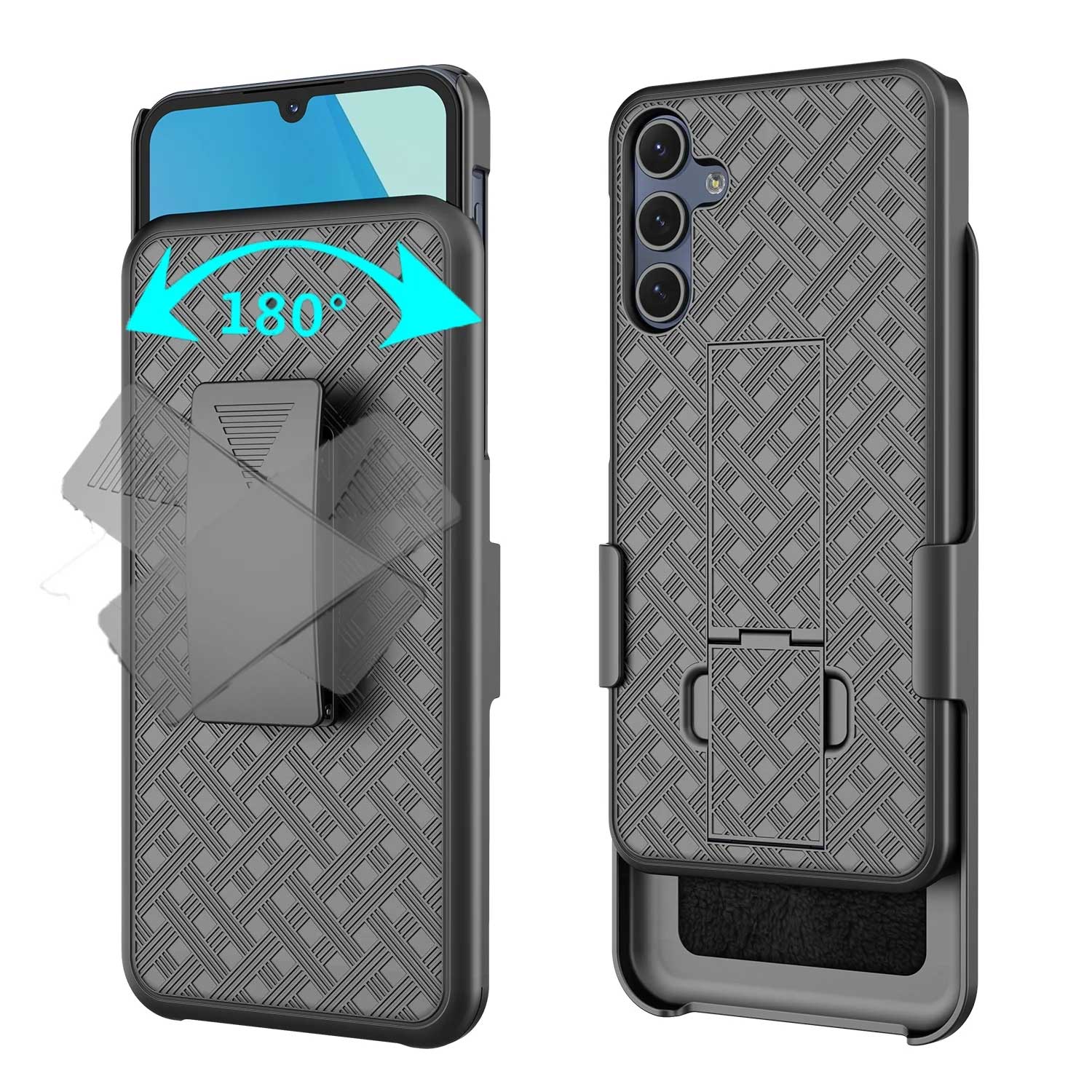 Case with Belt Clip Swivel Holster Combo Cover w Kickstand Armor Drop-Proof  - ONC34 2200-2