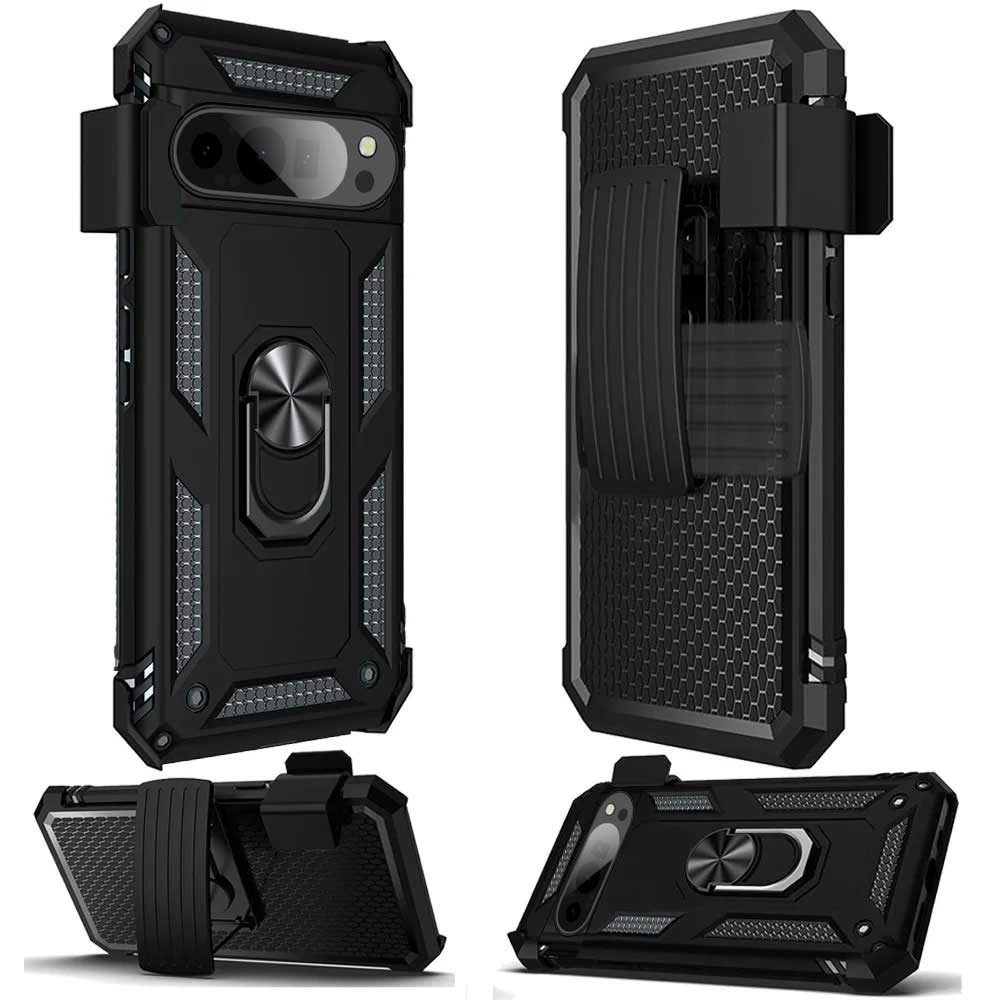 Case Belt Clip Holster Swivel Metal Ring Cover Kickstand Armor  - ONV97 2238-2