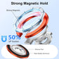 Metal Magnetic Ring Phone Holder  Orange Kickstand Folding Desk Stand  - ONXW219 2569-5