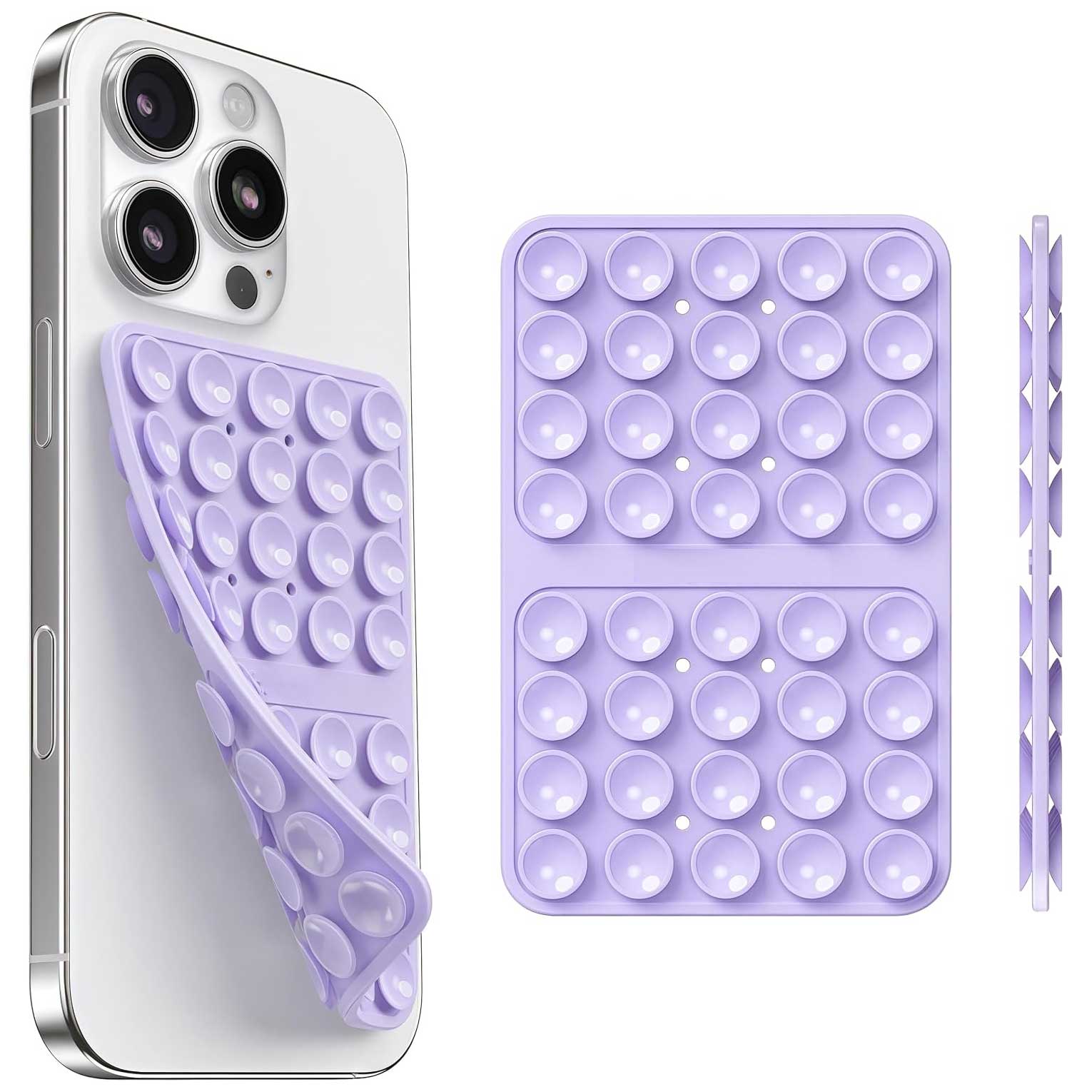 Purple Suction Holder Non-Slip Double Sided For Glass Desktop Tile For Window Windshield  - ONXW264 2625-1