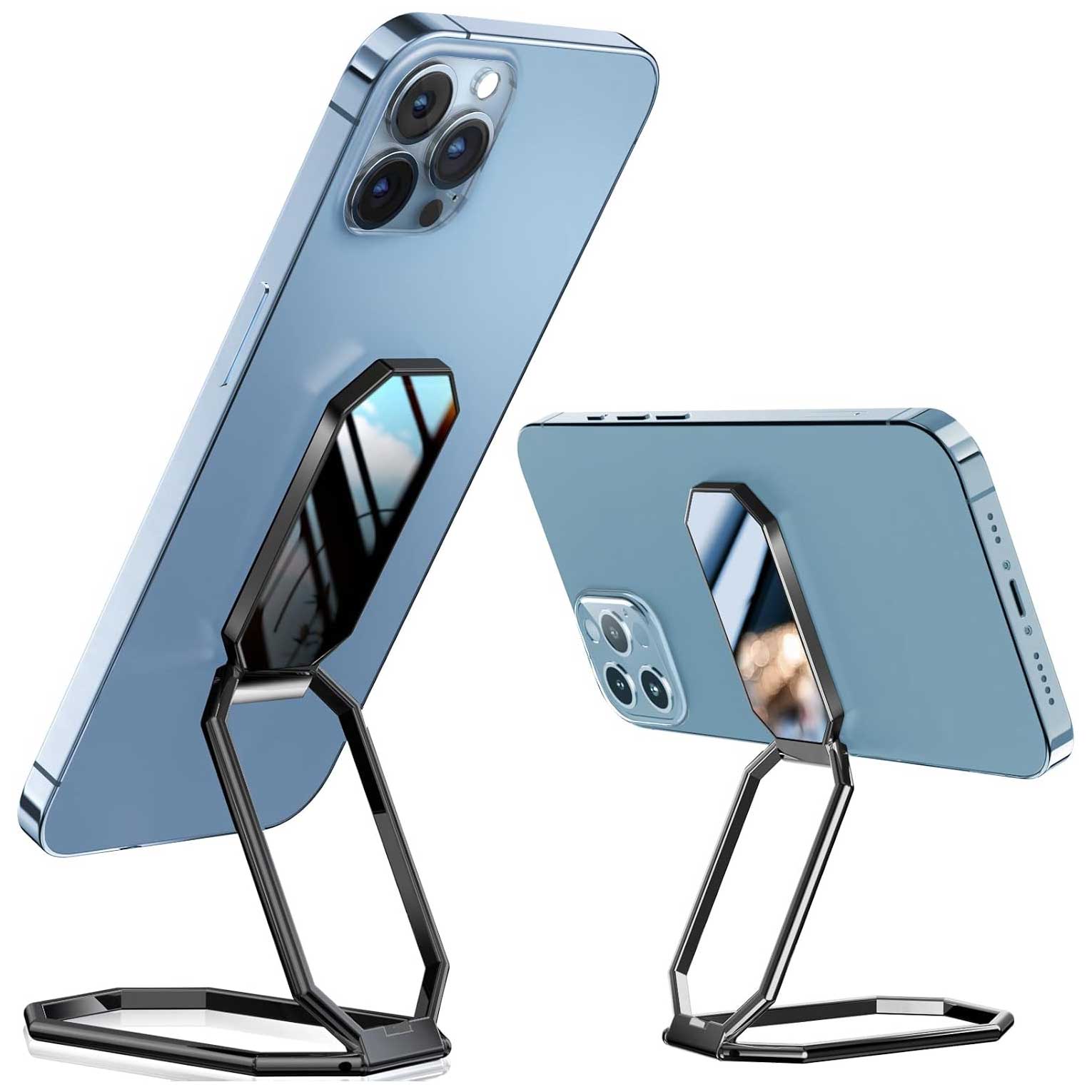 Metal Magnetic Ring Phone Holder Kickstand Folding   Desk Stand Grip  - ONXW208 2558-1