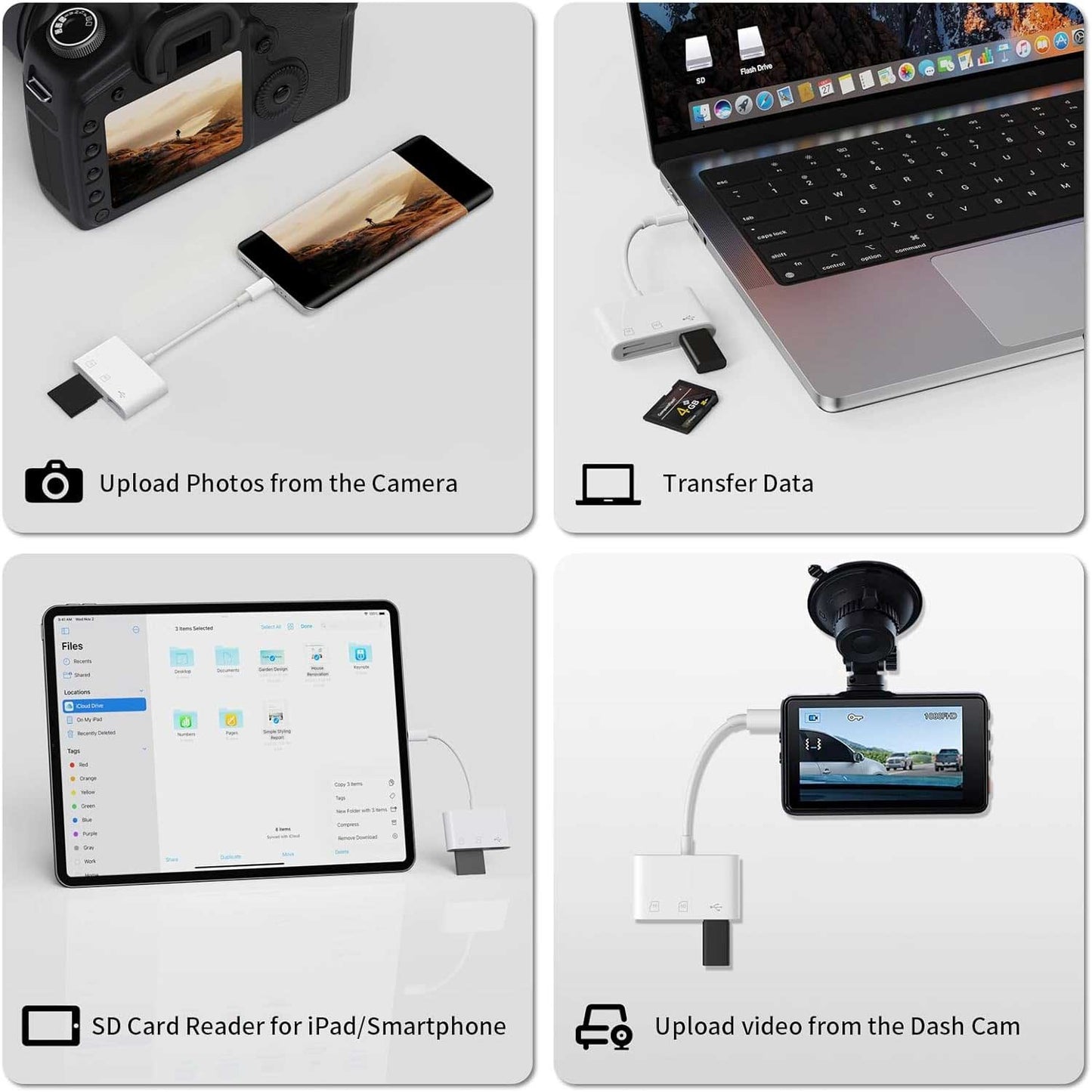 3-in-1 USB-C Adapter Card Reader MicroSD Slot TYPE-C   - ONP21 2254-4