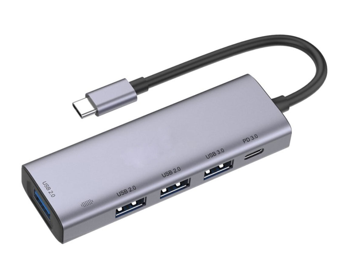 5-in-1 Adapter USB Hub USB-C Charger Port USB Splitter TYPE-C PD Port ...