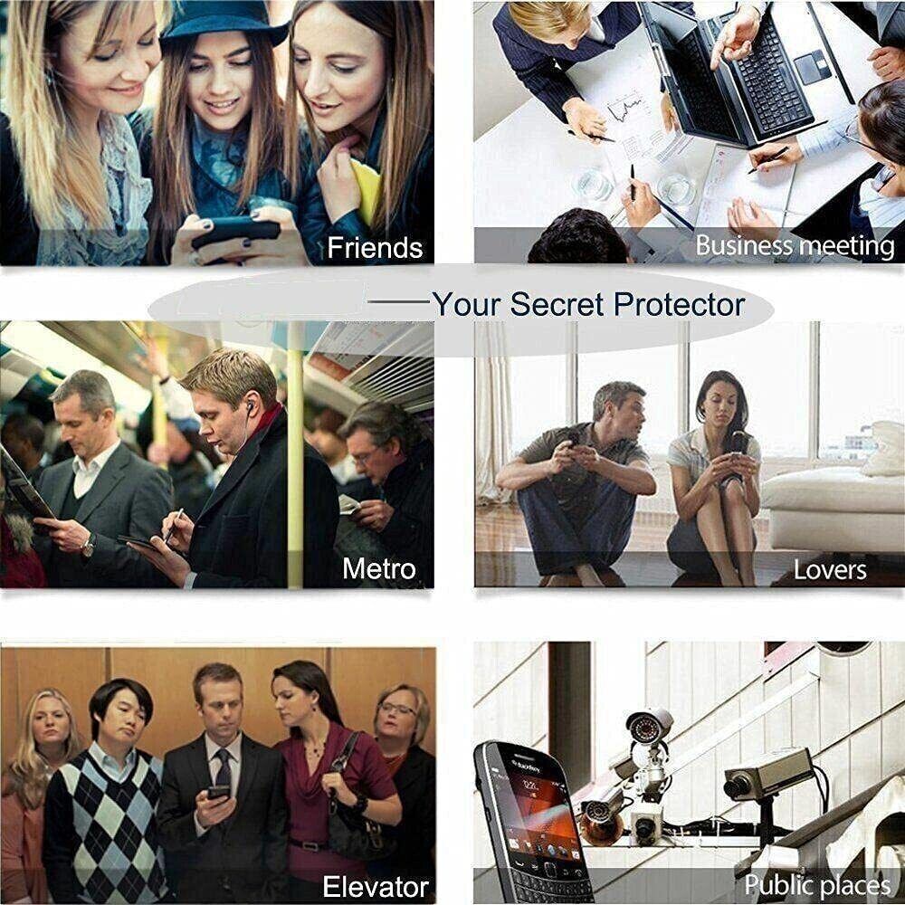 2 Pack Privacy Screen Protector TPU Film Fingerprint Works Anti-Spy Anti-Peep 3D Edge  - ON2SP13 2159-4