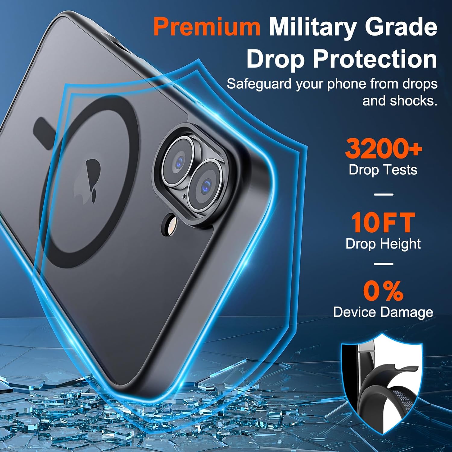 Magnetic Case Cover Armor Drop-Proof Defender Protective  - ONXW82 2421-4