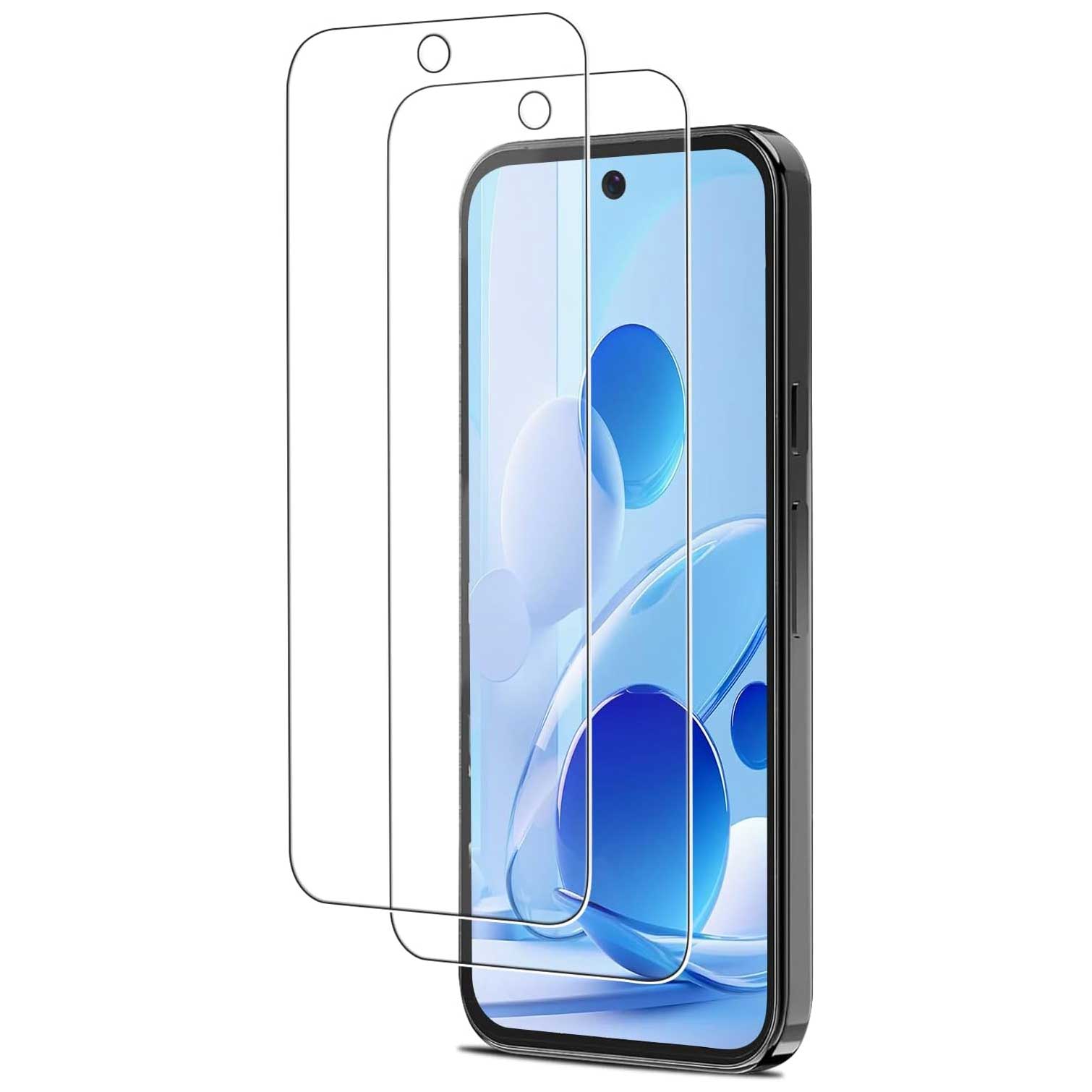 2 Pack Screen Protector Tempered Glass HD Clear Full Cover (Fingerprint Unlock)  9H Hardness  - ON2SP89 2450-1