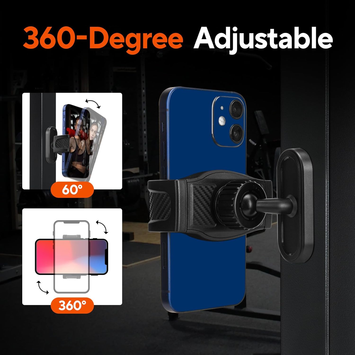 Magnetic Holder Phone Mount Gym Stand 360 Degree Rotation  Hands Free  Cradle  - ONXW256 2617-4