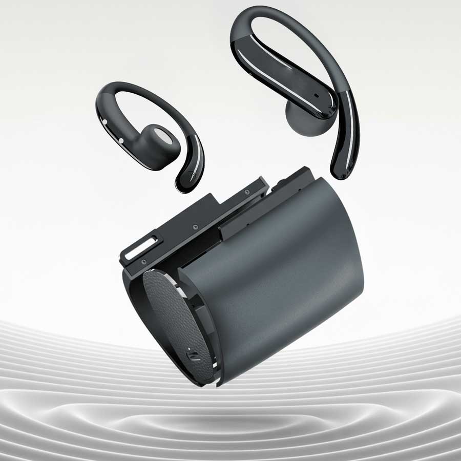 Wireless Ear-hook OWS Earphones  Bluetooth Earbuds Over the Ear Headphones  True Stereo Charging Case Hands-free Mic  - ONY81 2291-4