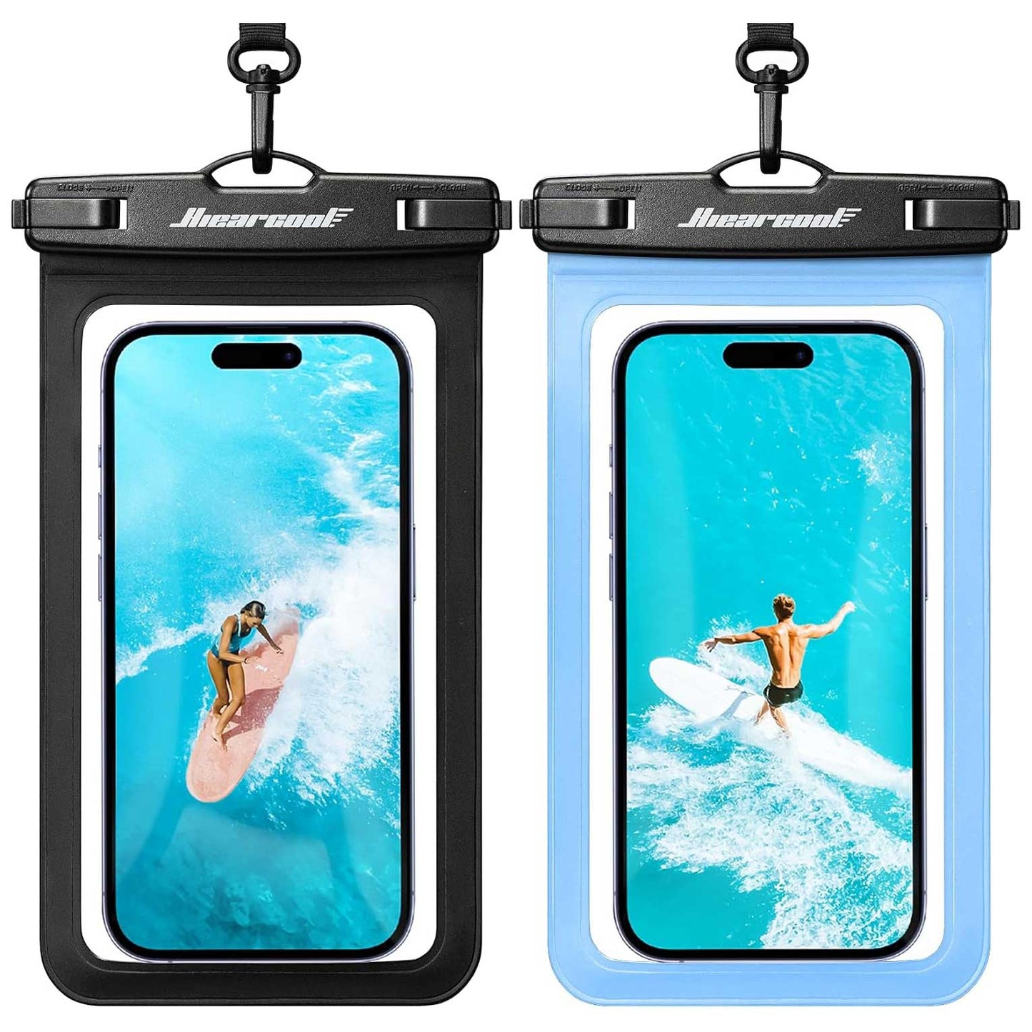 Waterproof Case 2 Pcs Underwater Bag For Pool Sea Floating Cover Touch Screen  - ONXW277 2638-1